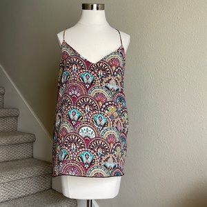 MOD Sz L floral print cami tank top